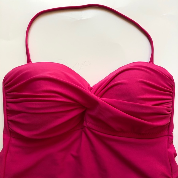 ABS by Allen Schwartz One Piece Pink Swimsuit - Picture 2 of 7